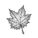 Maple Leaf tattoo design idea