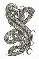 death eater dark mark tattoo design idea