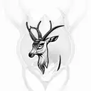 gazelle texas crest tattoo design idea
