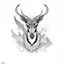 gazelle texas crest tattoo design idea