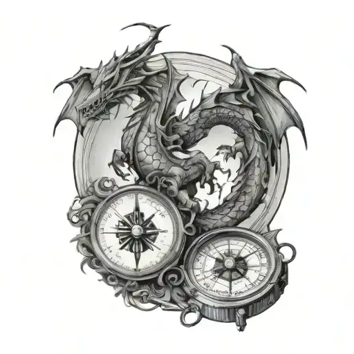 Digital Download Nautical Compass Tattoo Design PNG & SVG Files Download  and Ink Placement - Etsy Sweden