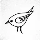 robin bird and rose tattoo design idea