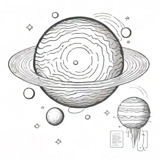 planet venus tattoo design idea