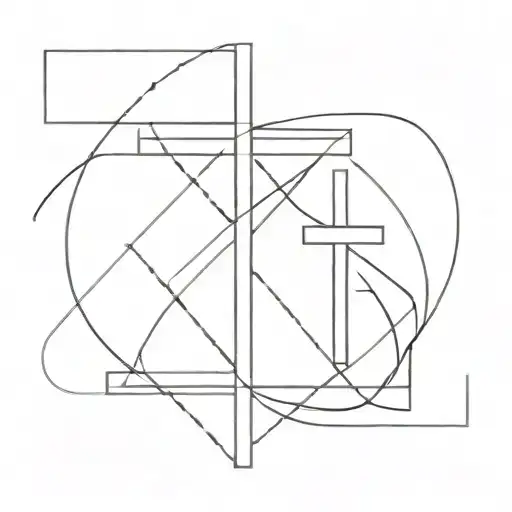 cybersigilism three cross made tattoo design idea