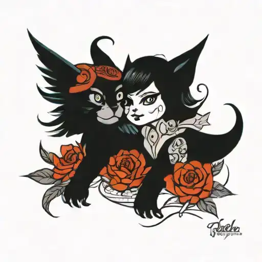 Lego Rodion and Nastya tattoo design idea