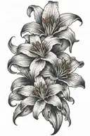 Lilly flower tattoo design idea