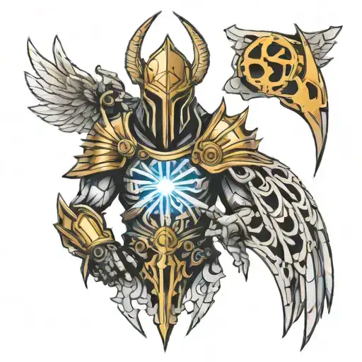 Tyrael tattoo design idea