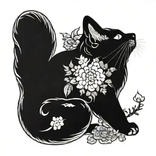 irezumi black back and other different colors with flowers and animals tattoo design idea
