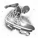 skate tattoo design idea