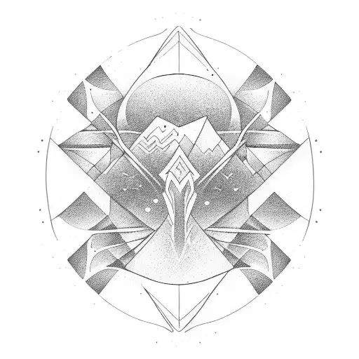 single line tattoo with wave  tattoo design idea