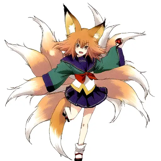 anime fox tattoo design idea