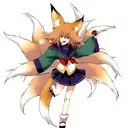 anime fox tattoo design idea