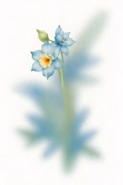 rose, daffodil, sunflower, forget me not, daisy bouquet tattoo design idea