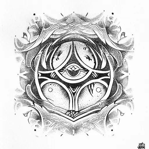 Moon tattoo design idea