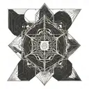 sacred geometry tattoo design idea