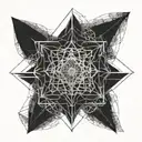 sacred geometry tattoo design idea