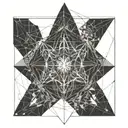 sacred geometry tattoo design idea