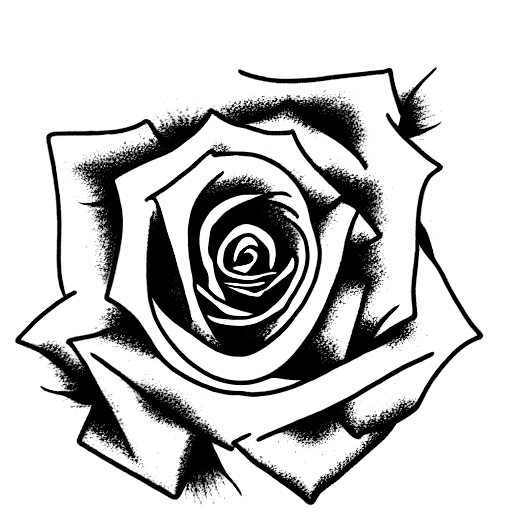 Rose tattoo design idea