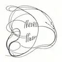 "never straight, always forward" flow "find a way" water tattoo design idea