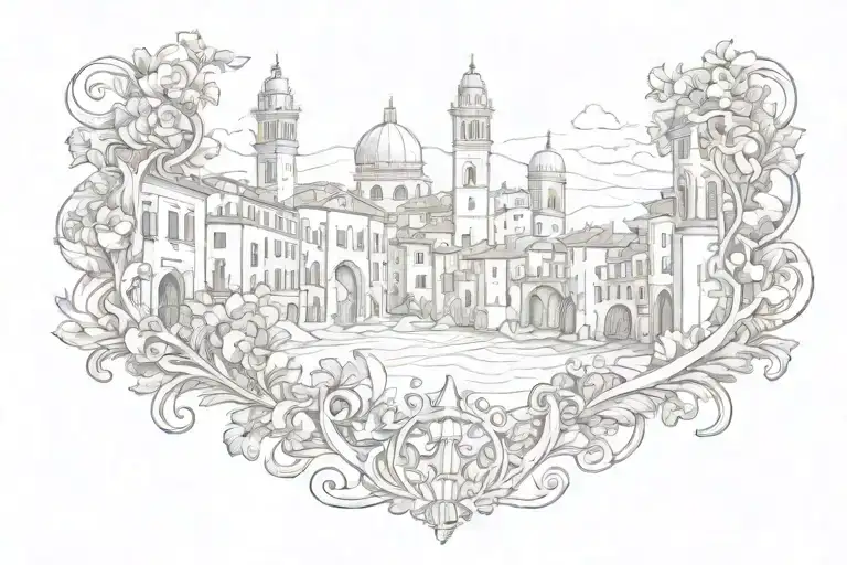 Italian tattoo design idea