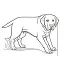 labrador retriever tattoo design idea