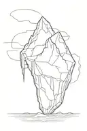 iceberg tattoo design idea