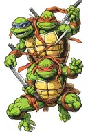 ninja turtles tattoo design idea