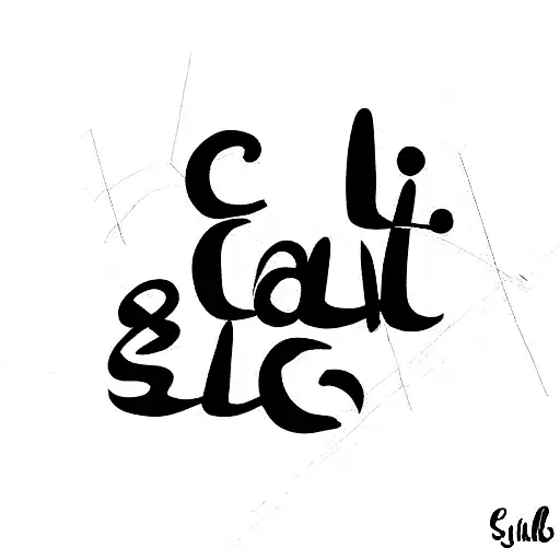 words cal and sal tattoo design idea