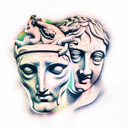 Dionysus and Apollo tattoo design idea