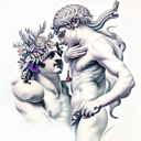 Dionysus and Apollo tattoo design idea