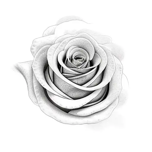 deep red rose with backround black lacework tattoo design idea