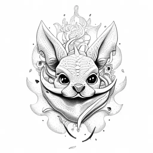 Yorkshire & Toothless tattoo design idea