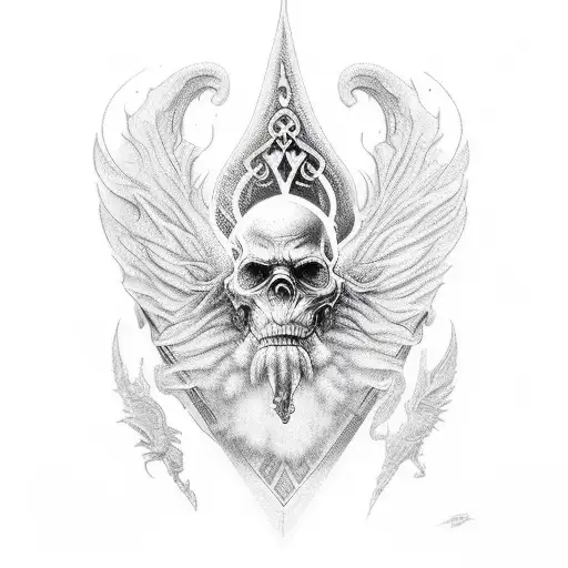 wizard tattoo design idea