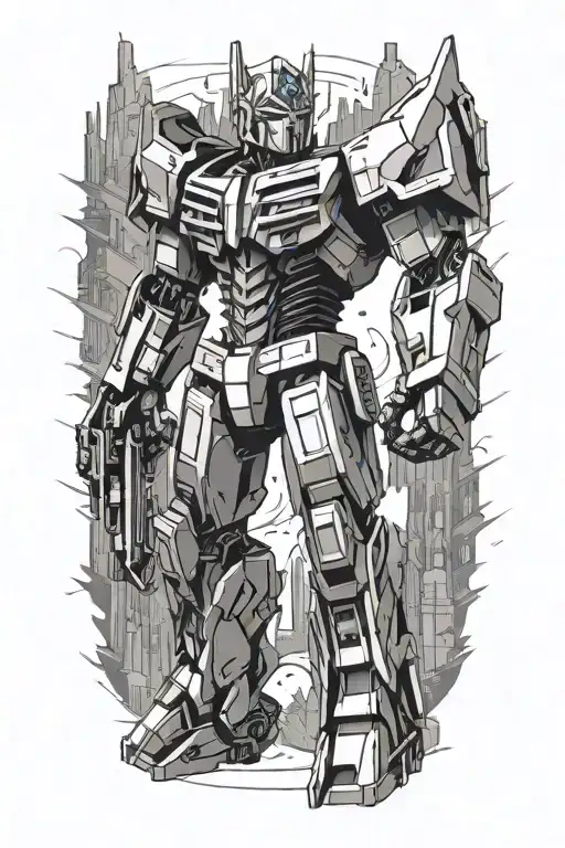 Optimus prime transformers  tattoo design idea