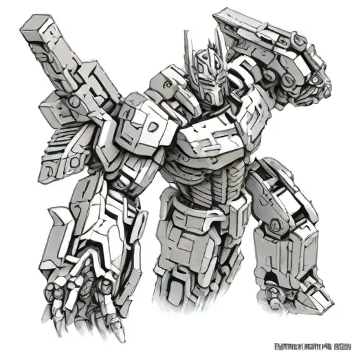 Optimus Prime body full body tattoo design idea