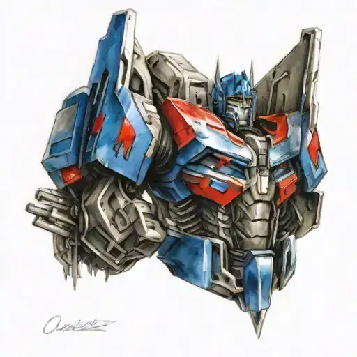 Optimus Prime body full body tattoo design idea