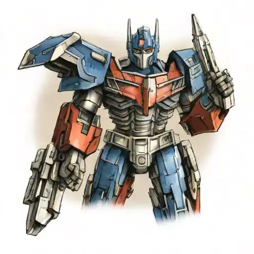 Optimus Prime Time 4 tattoo design idea