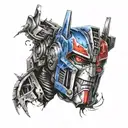 Optimus Prime Time 4 tattoo design idea