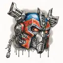 Optimus Prime Time 4 tattoo design idea