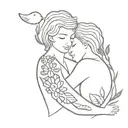 Bushel and a Peck and a Hug around the neck tattoo tattoo design idea