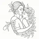 Bushel and a Peck and a Hug around the neck tattoo tattoo design idea