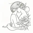 Bushel and a Peck and a Hug around the neck tattoo tattoo design idea