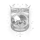 south african flag inside surfboard tattoo design idea