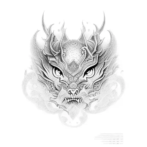 dragao oriental  tattoo design idea