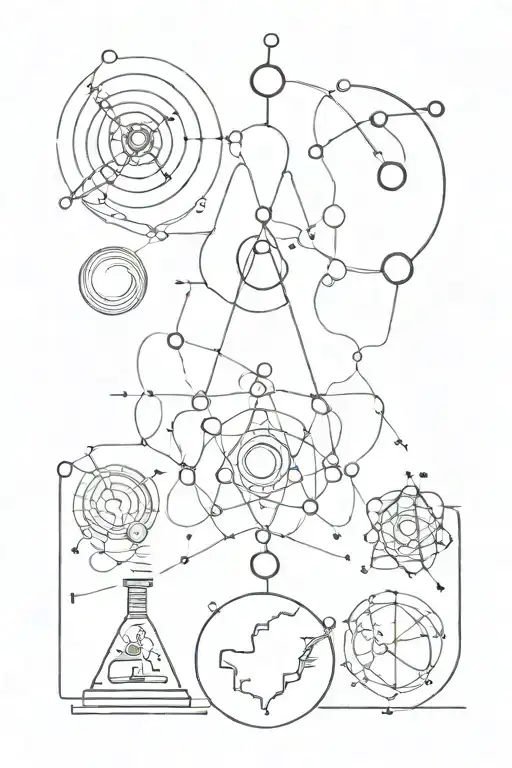 science tattoo design idea