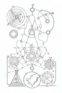 science tattoo design idea