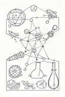 science tattoo design idea