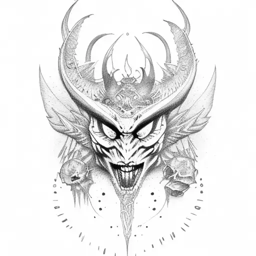 lucifer tattoo design idea