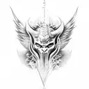 lucifer tattoo design idea