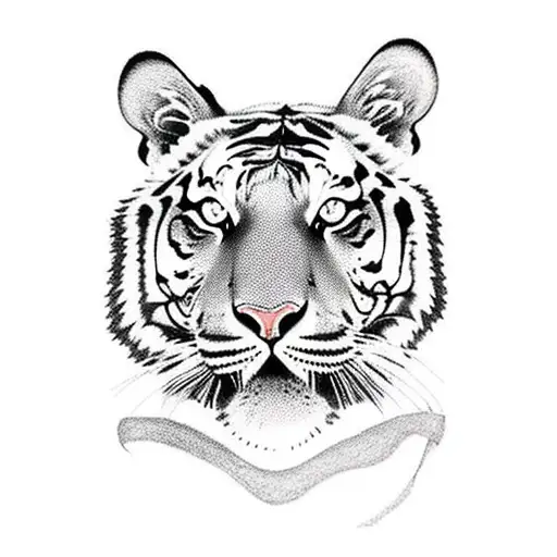1994 tiger  tattoo design idea